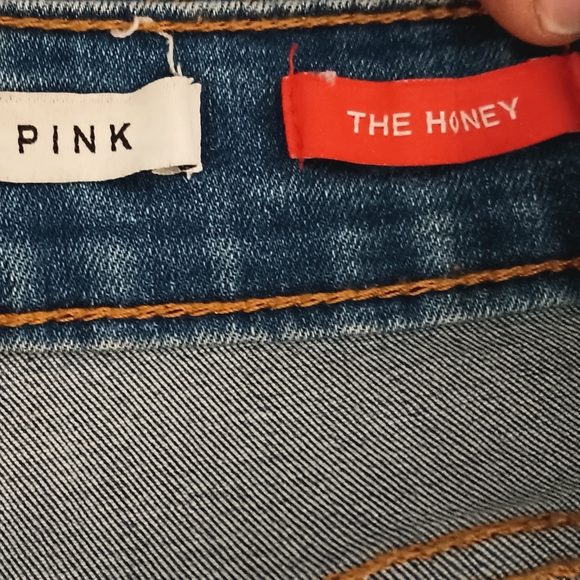 Celebrity pink distressed jean shorts - Picture 4 of 5